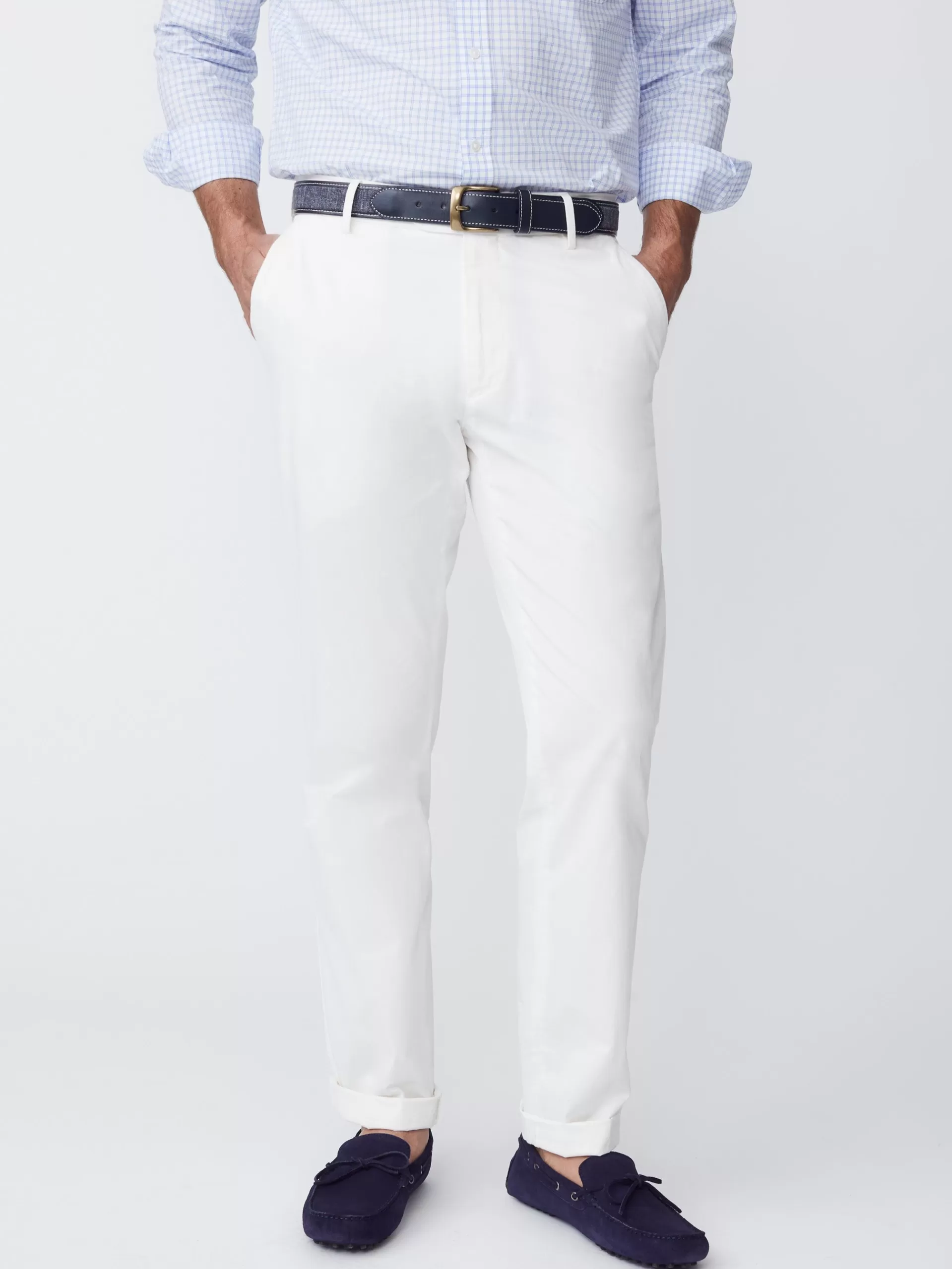 Hot J. McLaughlin Taylor Straight-Fit Chino In Italian Twill White