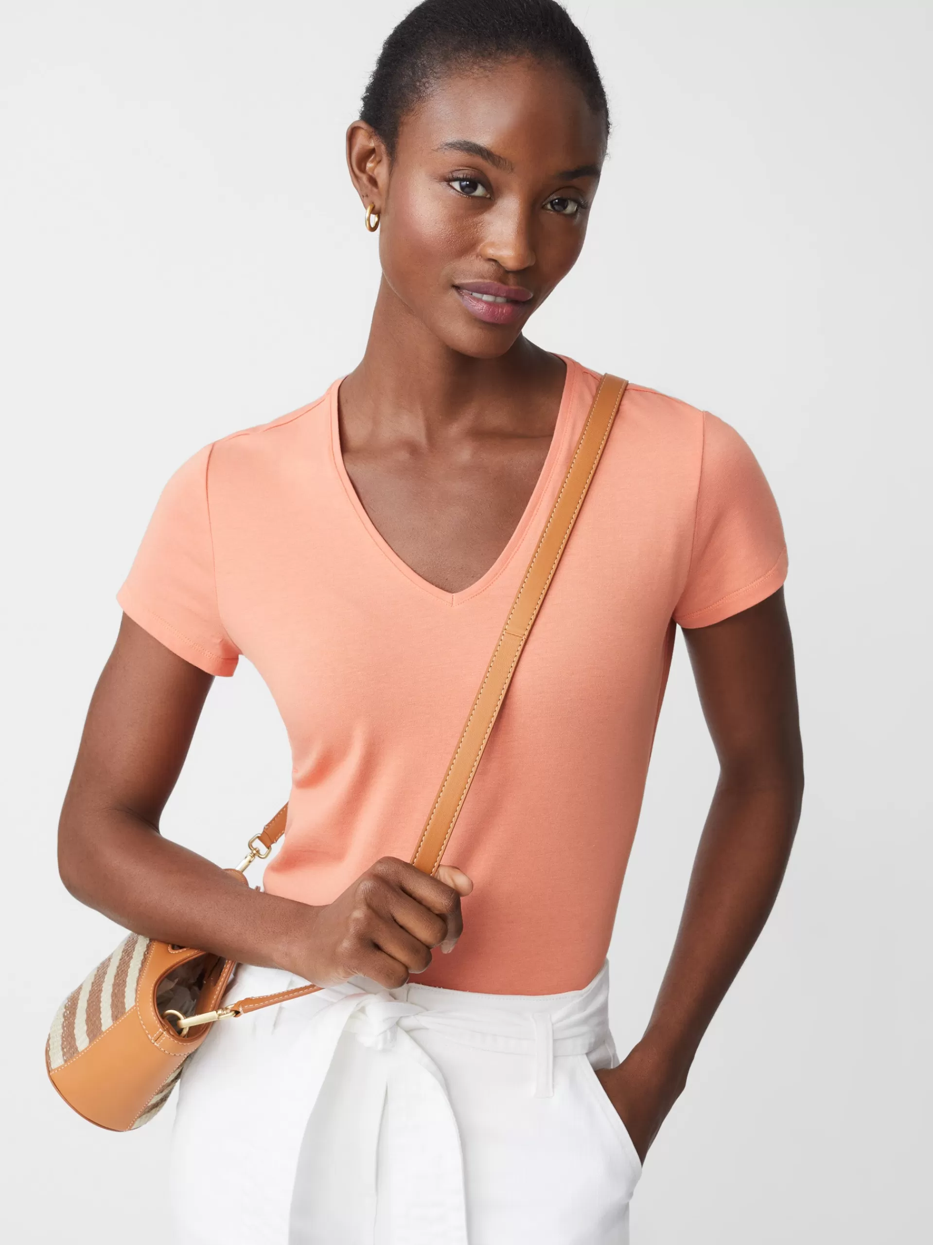 Clearance J. McLaughlin Terrine Tee Tangerine