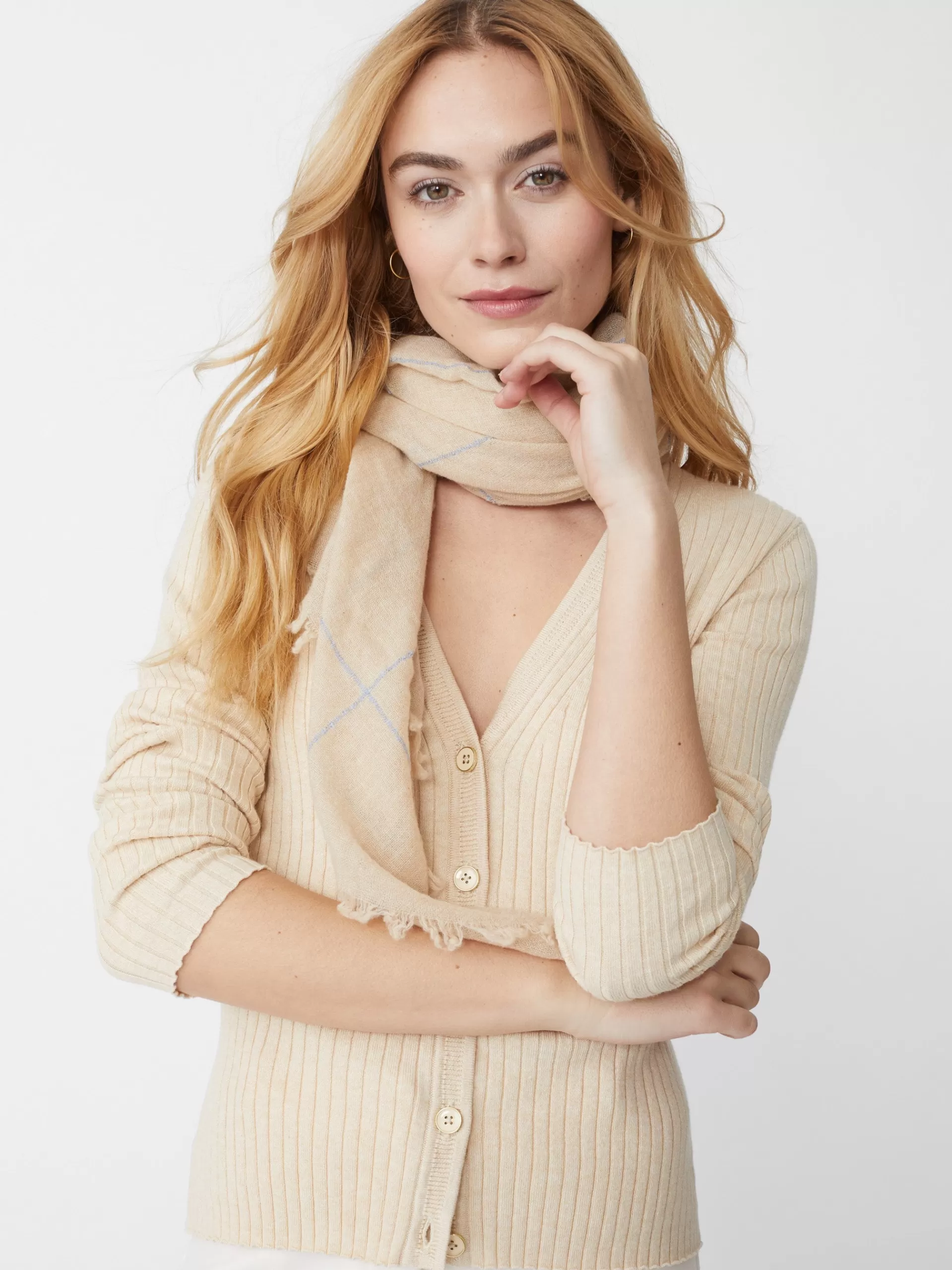 Cheap J. McLaughlin Val Cardigan Heather Oatmeal