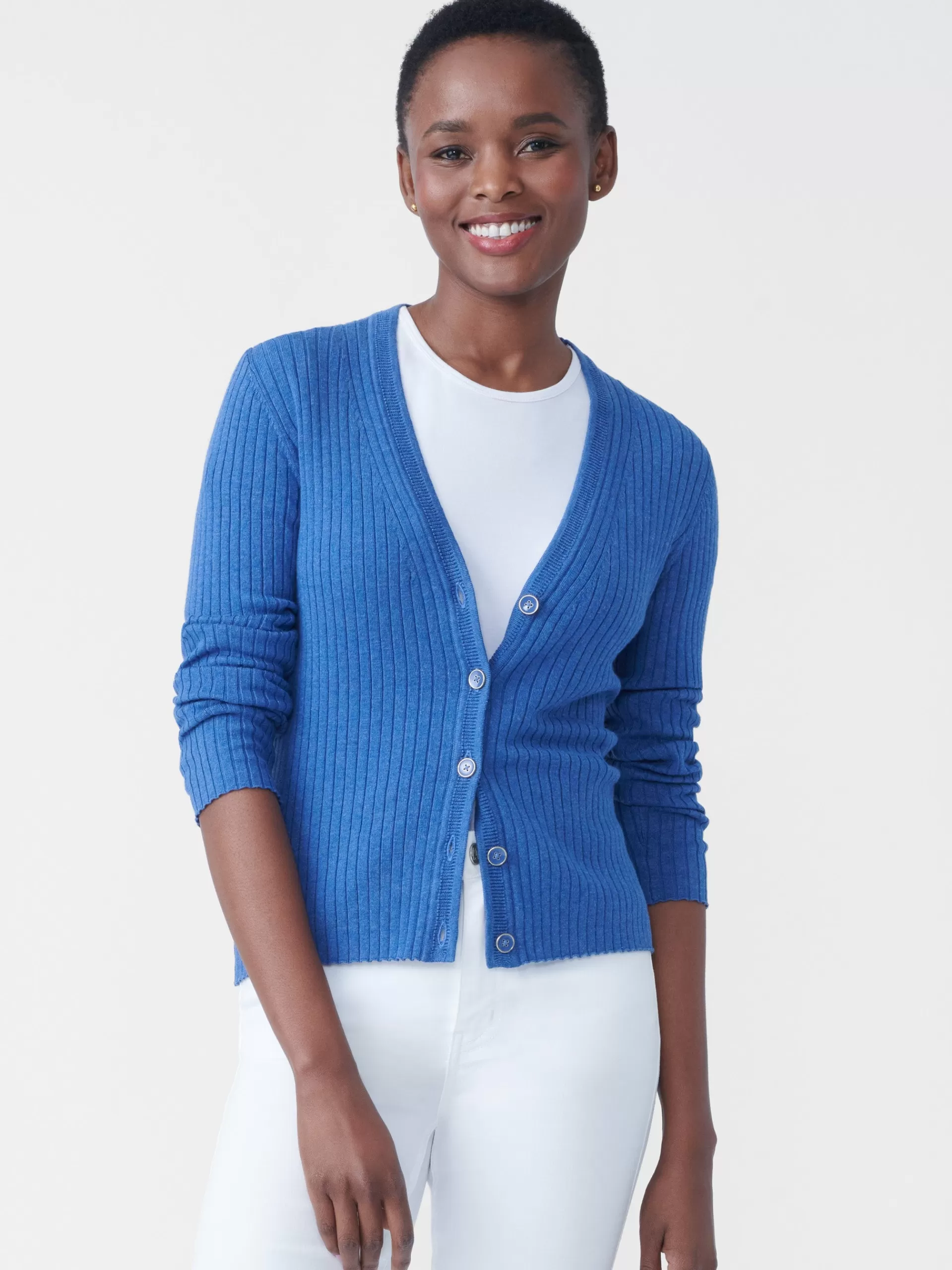 Best Sale J. McLaughlin Val Cardigan Heather Chambray