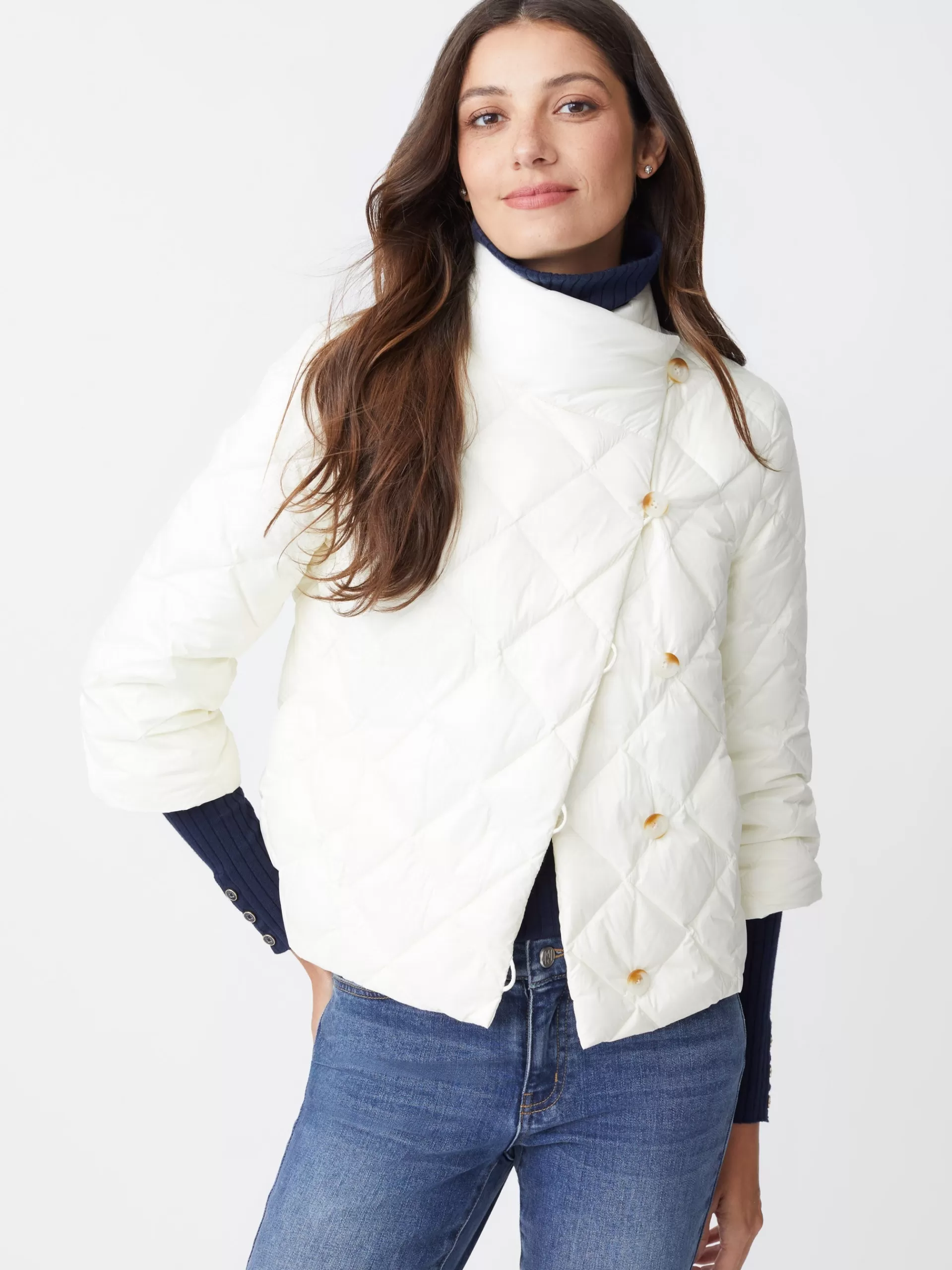 Flash Sale J. McLaughlin Vivian Puffer Jacket Egret White