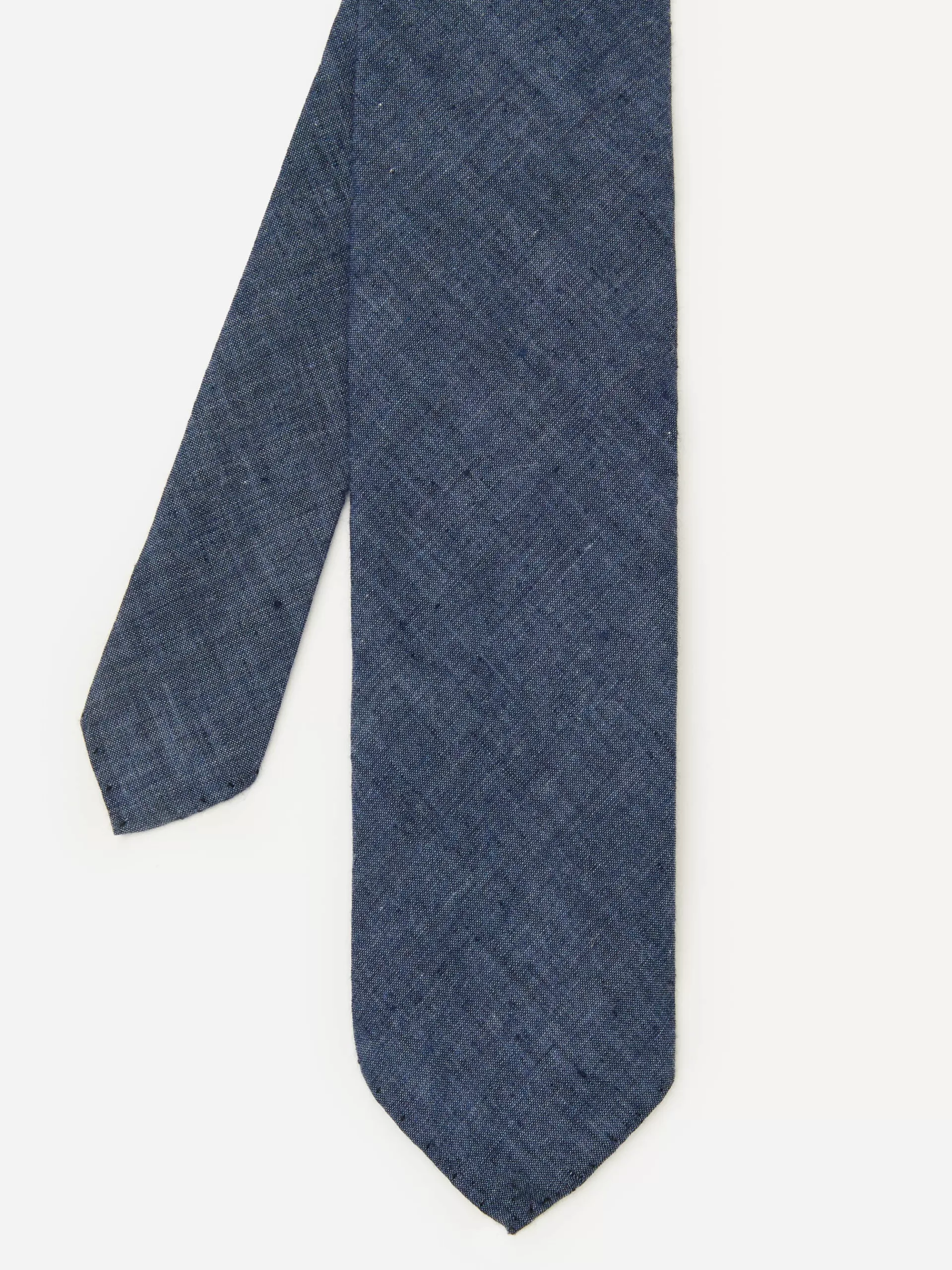 Clearance J. McLaughlin Woven Linen Cotton Tie Denim