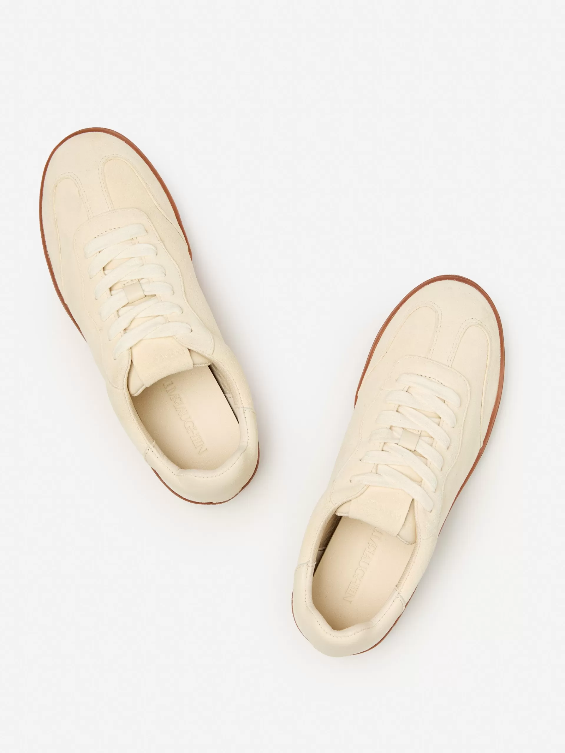 Outlet J. McLaughlin Zibby Suede Sneakers Off White